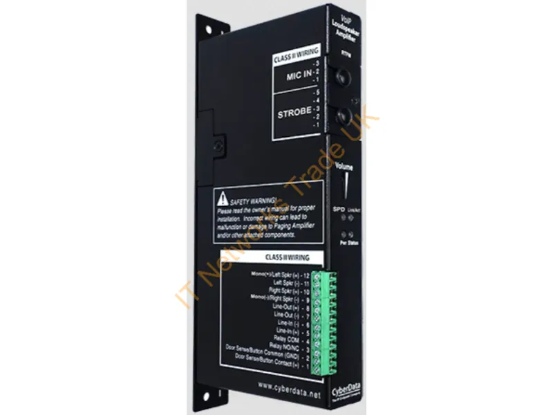 11324 - Cyberdata Systems 011324 Audio Amplifier Ip Phone Black