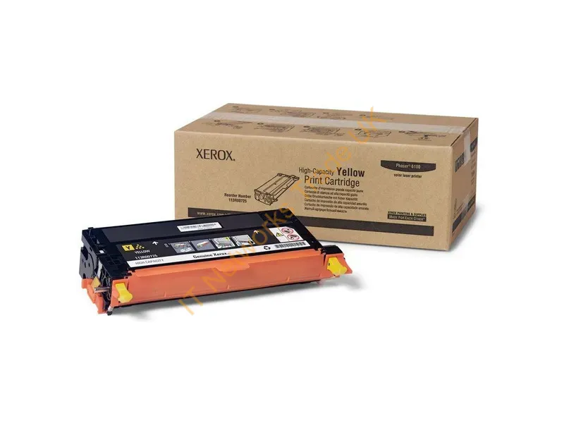 113R00733 - Xerox 113R00733 Toner cartridge yellow metered, 6K pages/5% for Xerox Phaser 6180