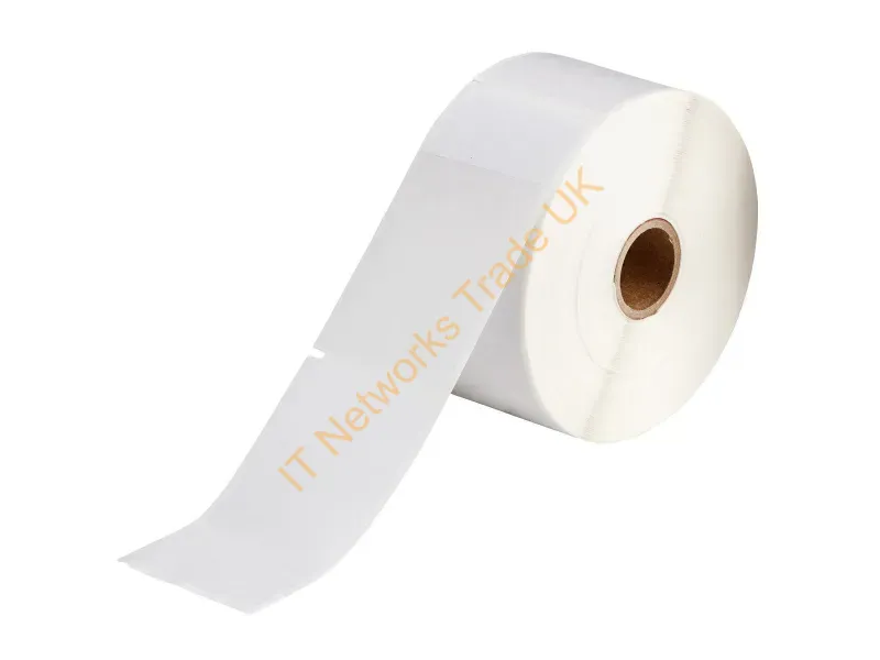 114218 - Brady People Id 114218 Printer Label Transparent, White Self-Adhesive Printer Label