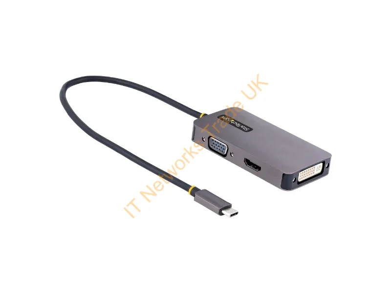 118-USBC-HDMI-VGADVI - Startech.Com 118-Usbc-Hdmi-Vgadvi Usb Graphics Adapter 3840 X 2160 Pixels Gray