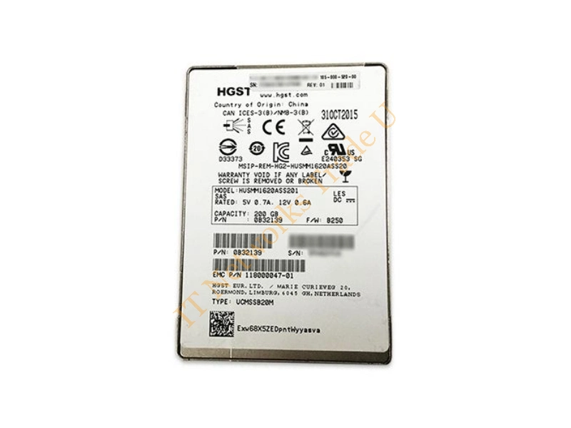 118000047-01 EMC 200GB SAS 12Gb/s 2.5-inch Solid State Drive SSD Storage