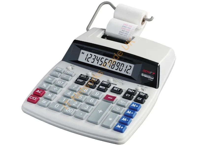11891 - Genie D69 Plus calculator Desktop Printing Grey