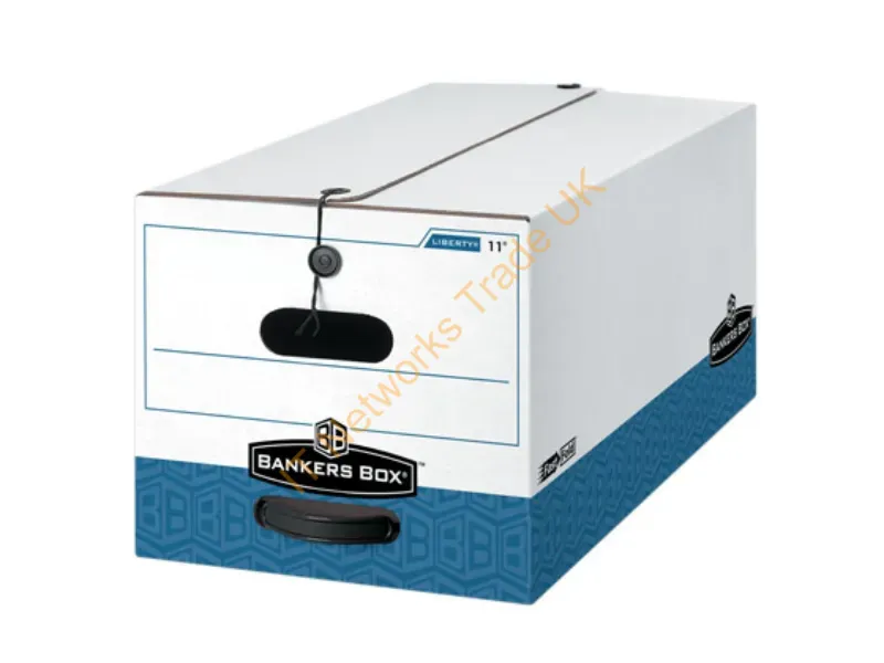 12 - Fellowes 00012 File Storage Box Blue, White