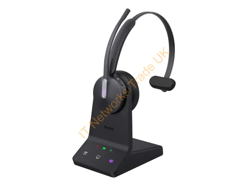 1208671 - Yealink Wh64 Mono Teams Headset Wireless Head-Band Office/Call Center Usb Type-C Bluetooth Black