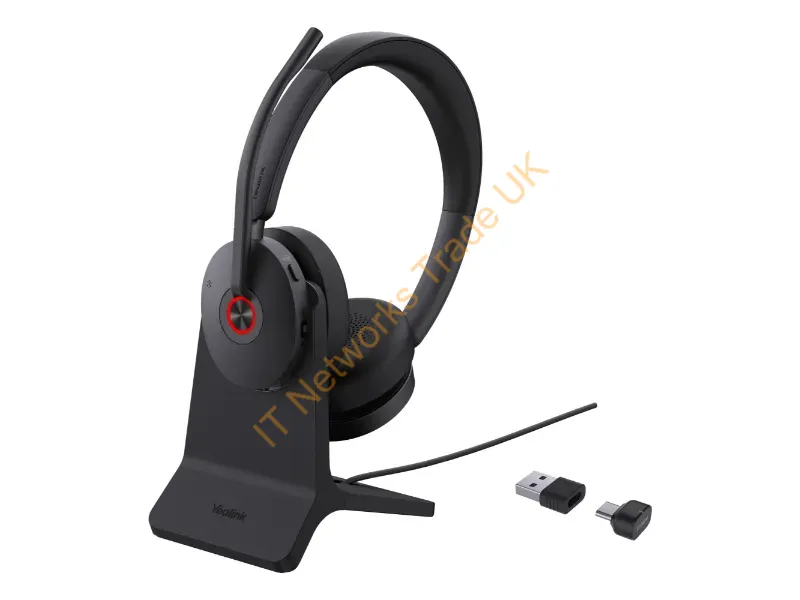 1208682 - Yealink Bh74 + Stand Teams Usb-C/A Headset Wireless Head-Band Office/Call Center Usb Type-C / Usb Type-A Bluetooth Charging Stand Black