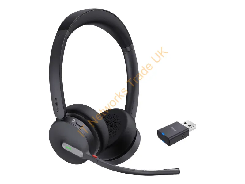 1208685 - Yealink Wh64 Hybrid Dual Teams Headset Wireless Head-Band Office/Call Center Micro-Usb Bluetooth Black