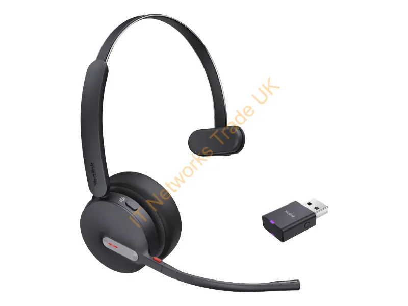 1208687 - Yealink Wh64 Hybrid Mono Teams Headset Wireless Head-Band Office/Call Center Micro-Usb Bluetooth Black