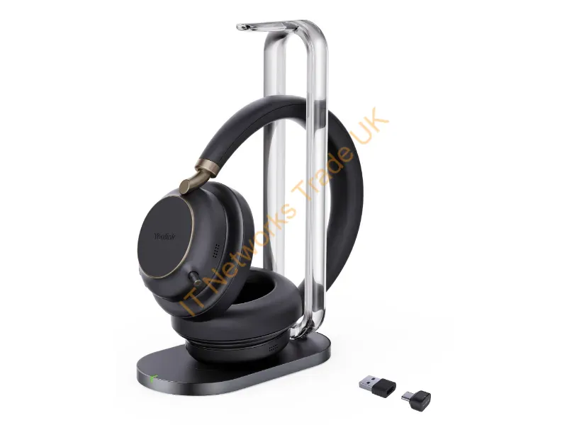 1208700 - Yealink Bh76 Plus + Charging Stand Uc Usb-C/A Headset Wireless Head-Band Calls/Music Usb Type-C / Usb Type-A Bluetooth Black