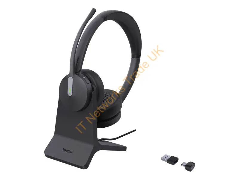 1208701 - Yealink Bh70 Dual With Stand Teams Headset Wireless Head-Band Office/Call Center Usb Type-A Bluetooth Charging Stand Black