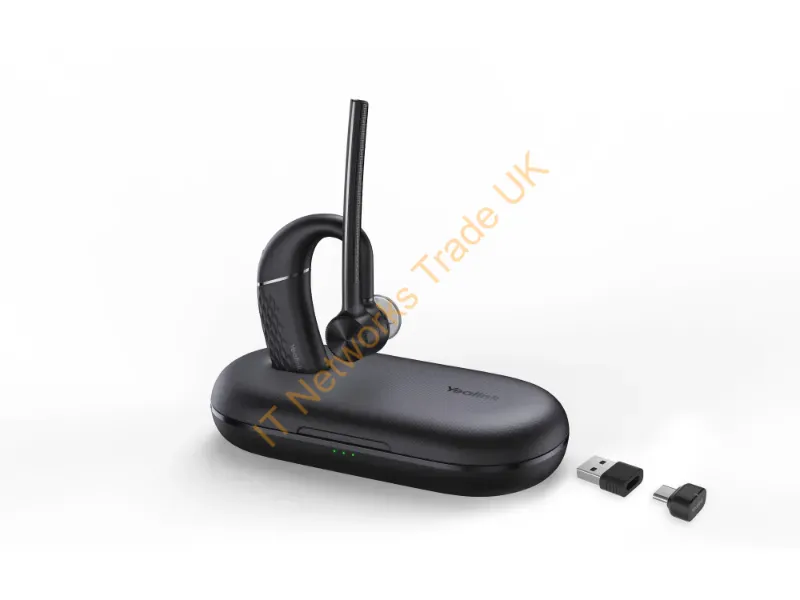 1208709 - Yealink Bh71 Pro Usb-C/A Headset Wireless Ear-Hook Office/Call Center Usb Type-C Bluetooth Black
