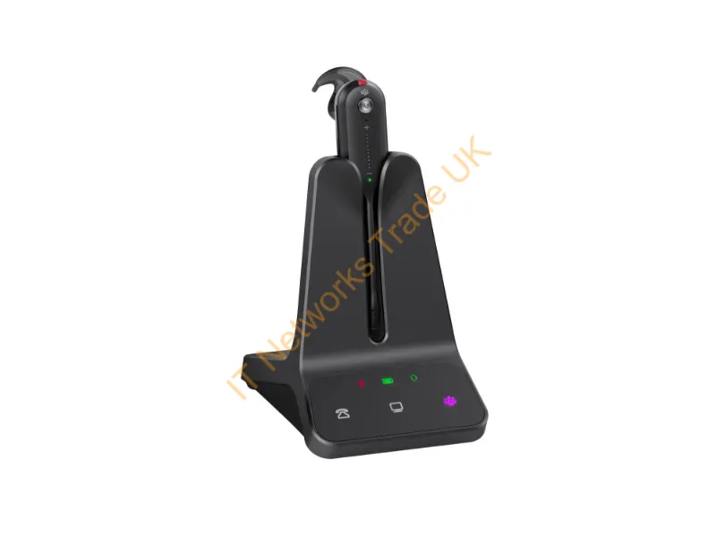 1208711 - Yealink Wh63 E2 Teams Headset Wireless Ear-Hook Calls/Music Black
