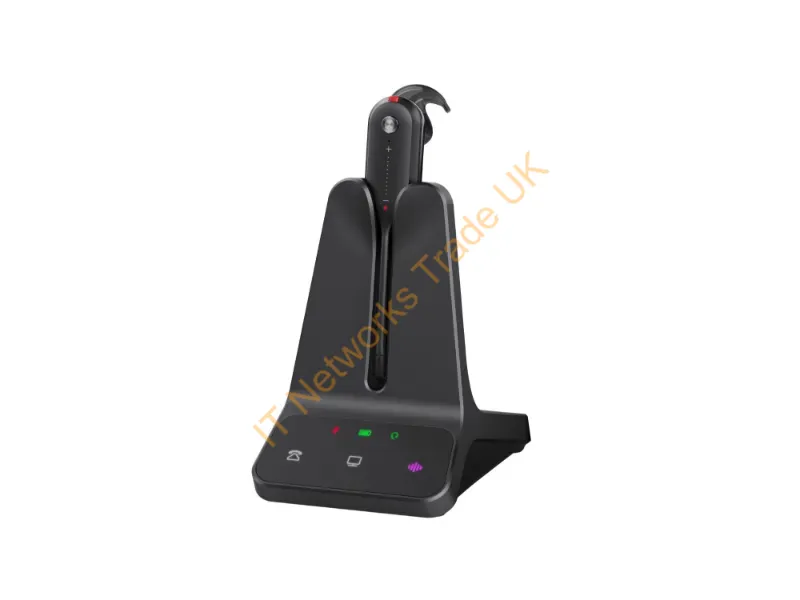 1208712 - Yealink Wh63 E2 Uc Headset Wireless Ear-Hook Calls/Music Black