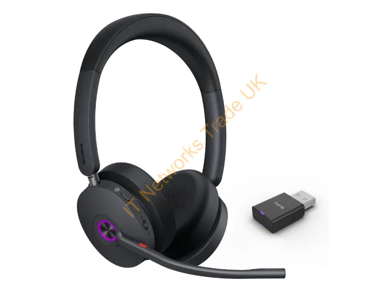 1208714 - Yealink Wh68 Hybrid Teams Headset Wired & Wireless Head-Band Calls/Music Usb Type-C Bluetooth Black