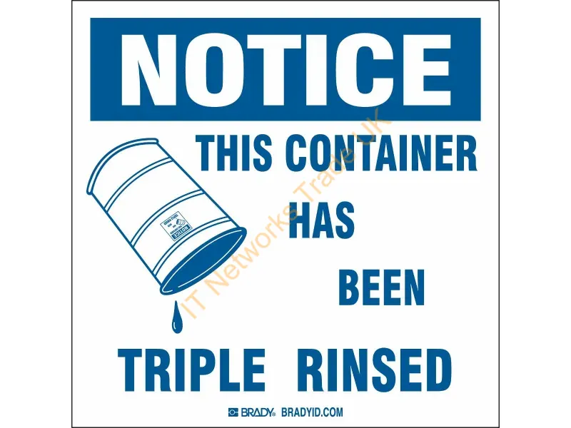 121436 - Brady People Id 121436 Self-Adhesive Label Square Permanent Blue, White 100 Pc(S)