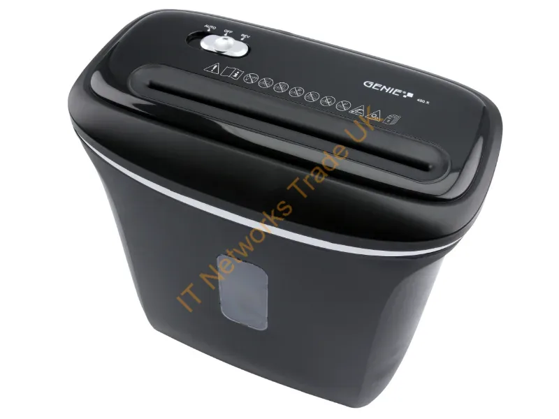 12468 - Genie 480 X paper shredder Cross shredding 72 dB Black