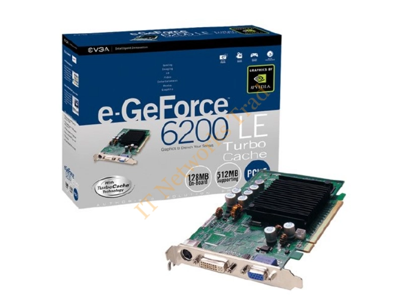 128-A8-N294-K1 EVGA -GeForce 6200LE 128MB DDR 64-Bit AGP 4X/8X Video Graphics Card