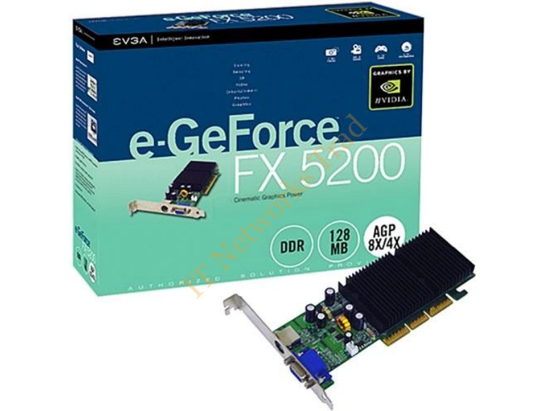 128-A8-N303-AR EVGA -GeForce FX 5200 128MB 64-Bit DDR AGP 4X/8X Video Graphics Card