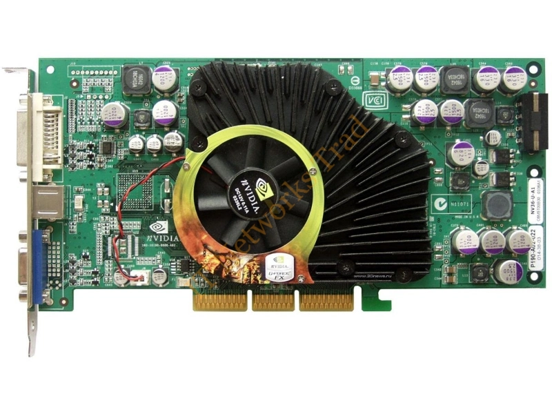128-A8-N336-AR EVGA -GeForce FX 5700U 128MB DVI/ VGA/ AGP 4X/8X Video Graphics Card