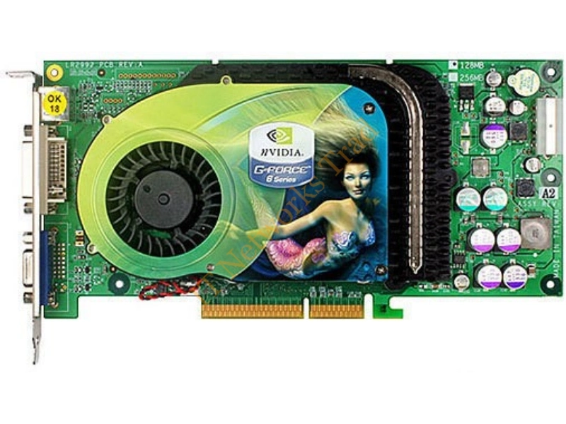 128-A8-N374-AR EVGA -GeForce 6800 XT 128MB 256-Bit DDR AGP 4X/8X Video Graphics Card