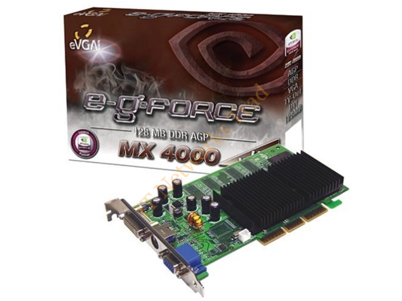 128-A8-NV95-A1 EVGA -GeForce MX4000 128MB 64-Bit AGP 4X/8X Video Graphics Card