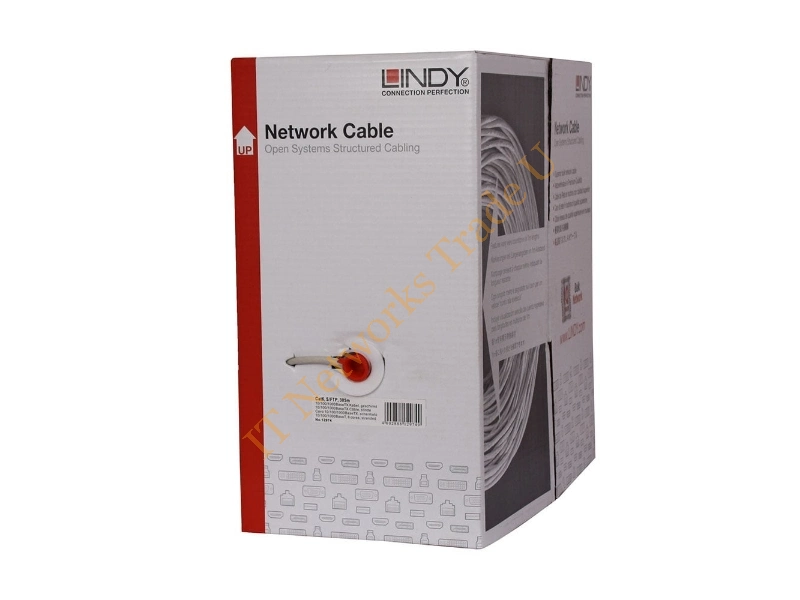 Lindy 12974 S/FTP (S-STP) Grey 305m Cat6 networking cable