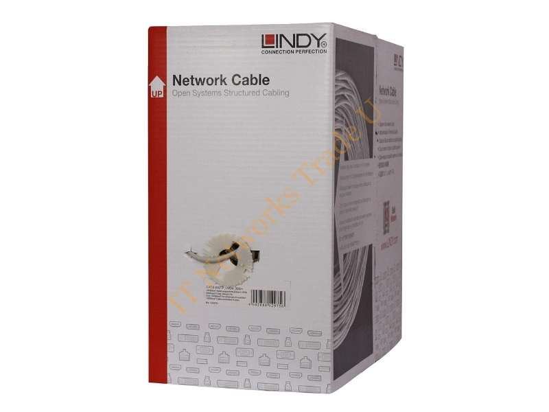 Lindy 12975 U/UTP (UTP) Grey 305m Cat6 networking cable