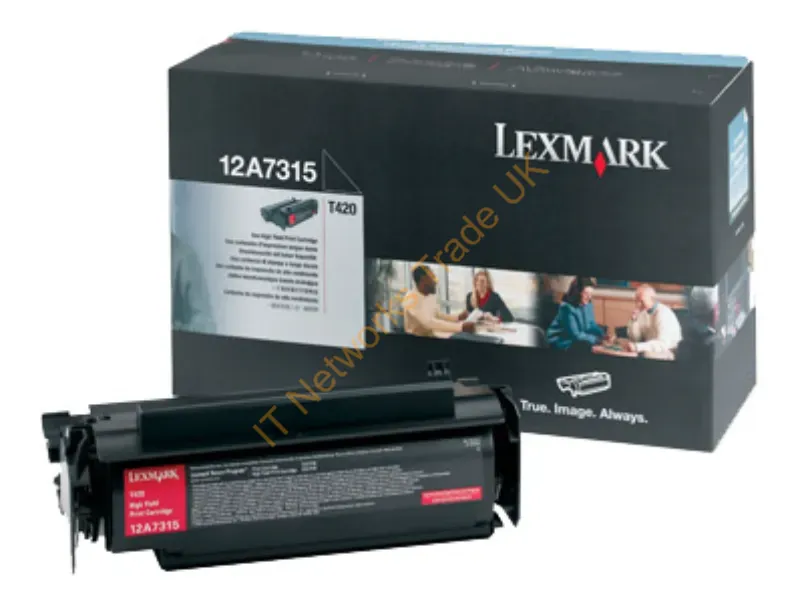12A7315 - Lexmark 12A7315 Toner cartridge black, 10K pages/5% for Lexmark T 420