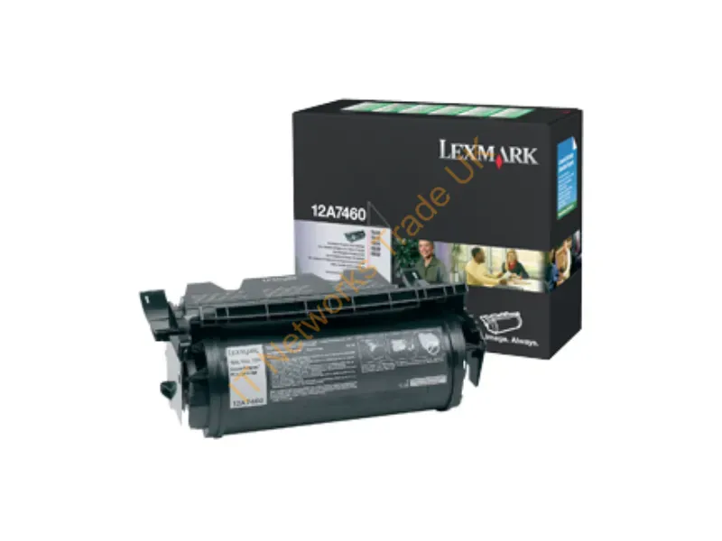 Lexmark 12A7460 Toner black, 5K pages @ 5% coverage Accessory