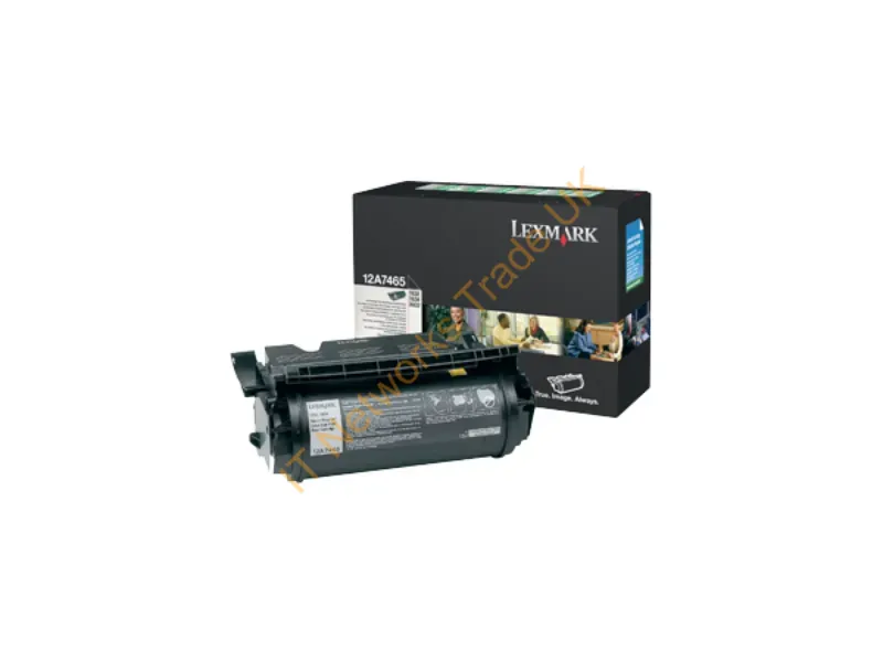 12A7465 - Lexmark 12A7465 Toner black, 32K pages @ 5% coverage Accessory