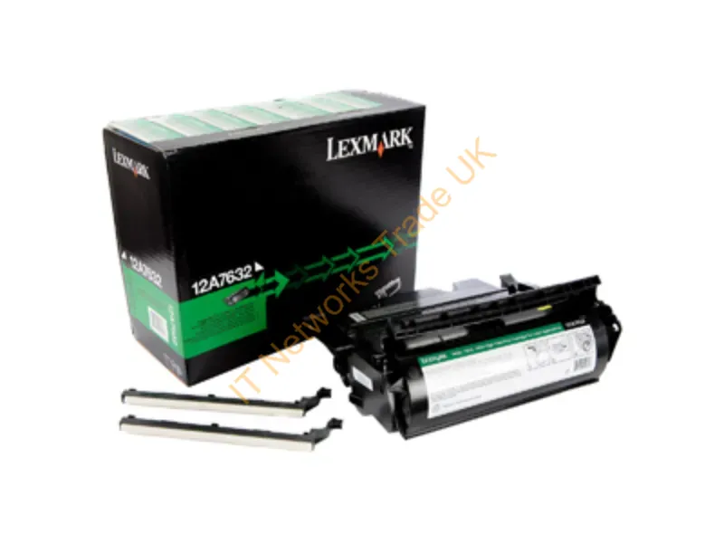 12A7632 Lexmark High Yield Black Toner Cartridge  T630 T632 T634 X630 X632 X634 Series Printers