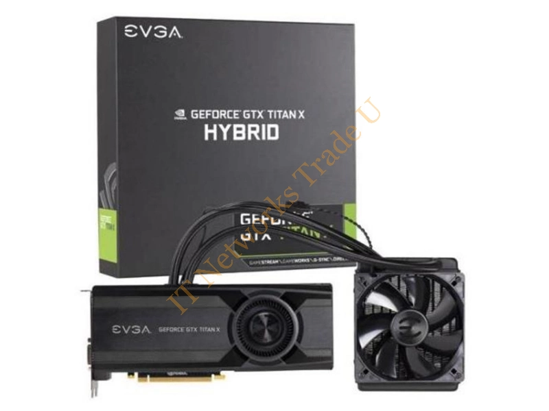 12G-P4-1999-A1 EVGA -GeForce GTX Titan X Hybrid 12GB 384-Bit GDDR5 PCI Express 3.0 x16 DVI-I/ HDMI/ 3x DisplayPort Video Graphics Card