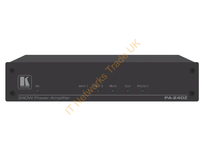 13-80455130 - Kramer Electronics Pa-240Z Audio Amplifier 2.0 Channels Performance/Stage Black