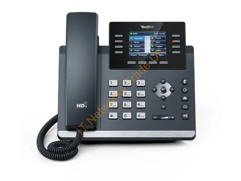 1301214 - Yealink SIP-T44U IP phone Grey 8 lines LCD Wi-Fi