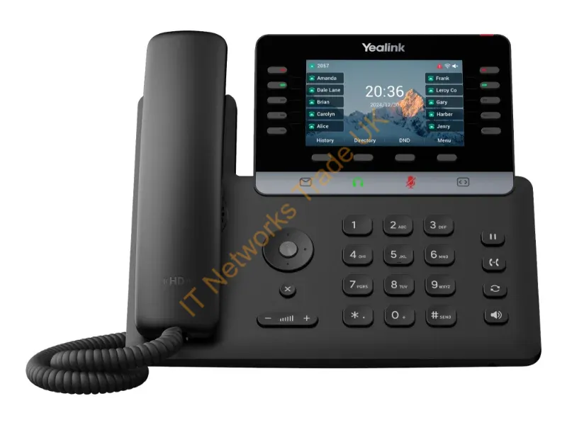 1301222 - Yealink T74U Ip Phone Black Lcd