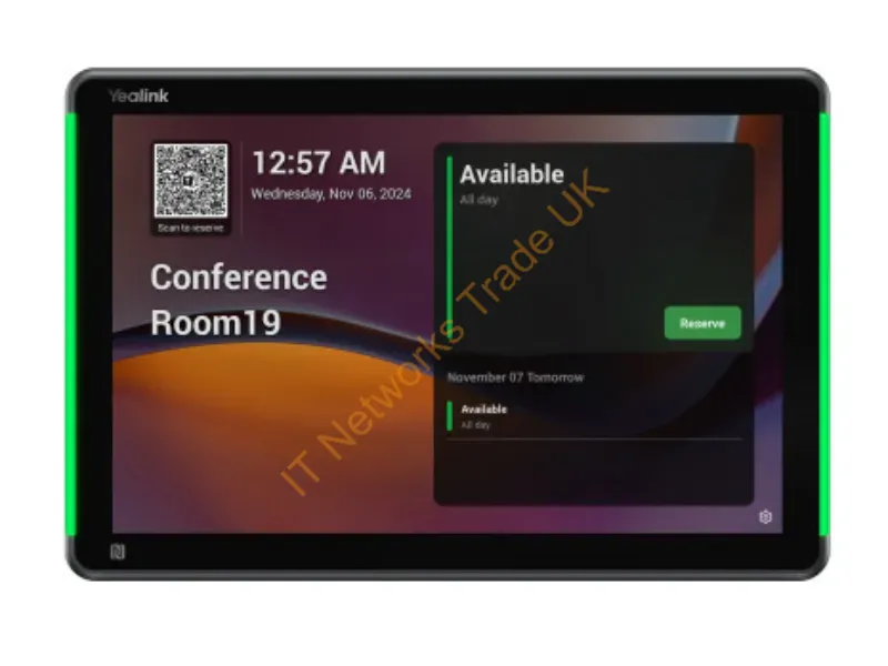 1303196 - Yealink Roompanel Plus E2 10.1" 1280 X 800 Pixels Lcd 802.11A, 802.11B, 802.11G, Wi-Fi 4 (802.11N), Wi-Fi 5 (802.11Ac) Gray Bluetooth