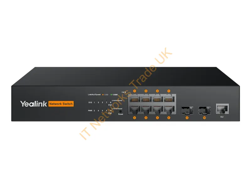1303227 - Yealink Rch80 Managed L2+ Power Over Ethernet (Poe) Black
