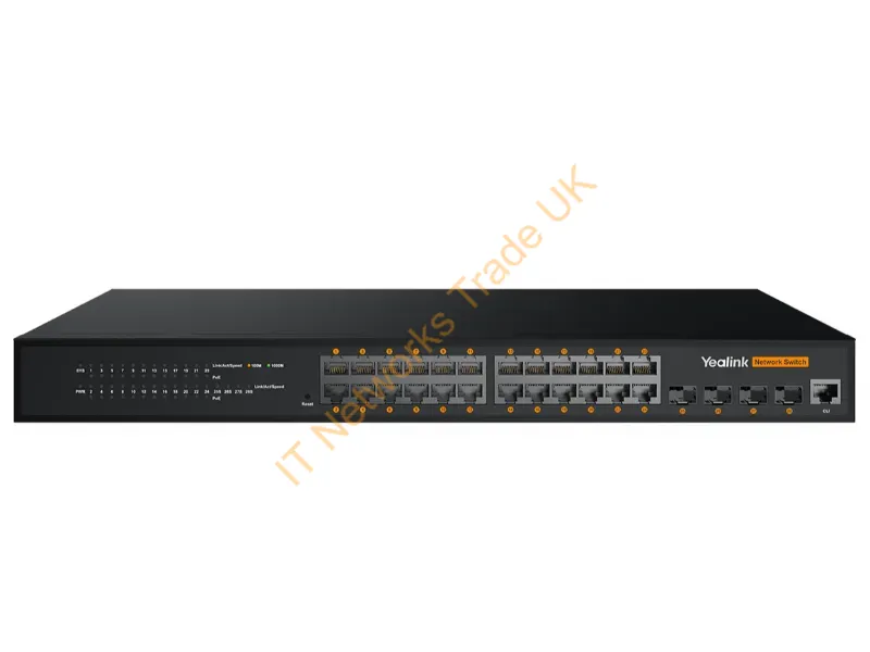 1303228 - Yealink Rch240 Managed L2+ Gigabit Ethernet (10/100/1000) Power Over Ethernet (Poe) Black