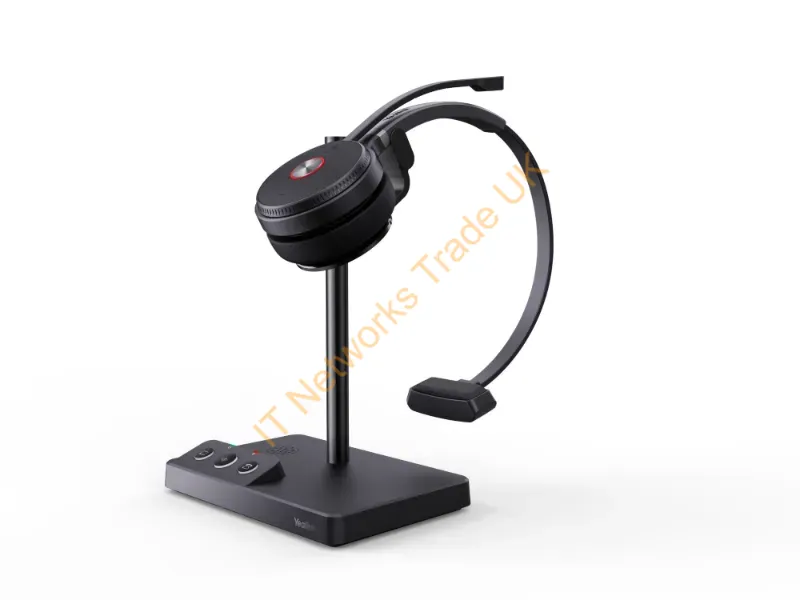 1308005 - Yealink Wh62 Mono Uc Headset Wireless Head-Band Office/Call Center Micro-Usb Charging Stand Black
