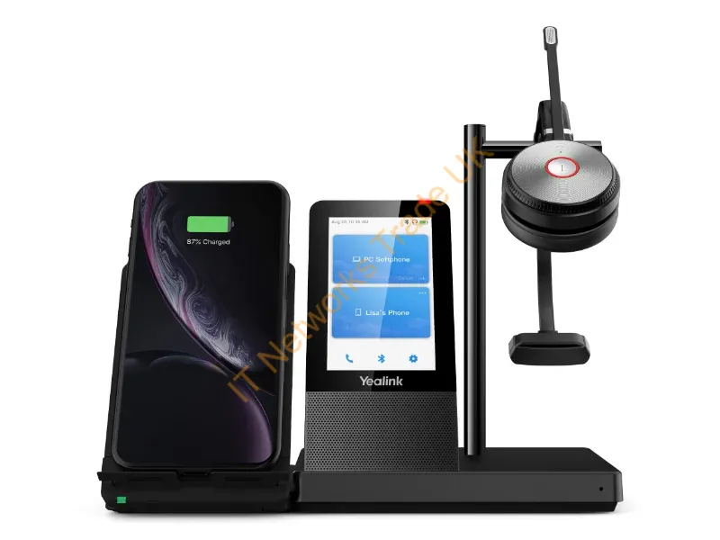 1308007 - Yealink Wh66 Mono Uc Headset Wireless Head-Band Office/Call Center Usb Type-A Bluetooth Charging Stand Black