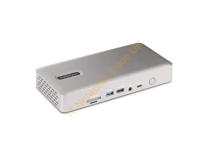 132UE-TB4USB4DOCK - StarTech.com Universal USB4 & Thunderbolt 4 Docking Station, Quad Display on Windows, Dual Display on MacBook, HDMI DP Dock with 98W Laptop Charging