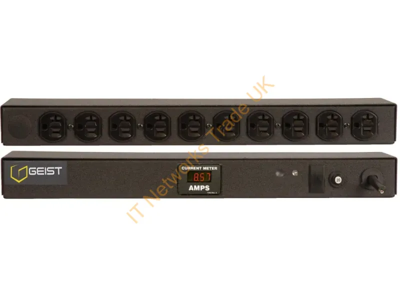 13343 - Vertiv Geist Brfan100-1025Tl Power Distribution Unit (Pdu) 10 Ac Outlet(S) 0U Black