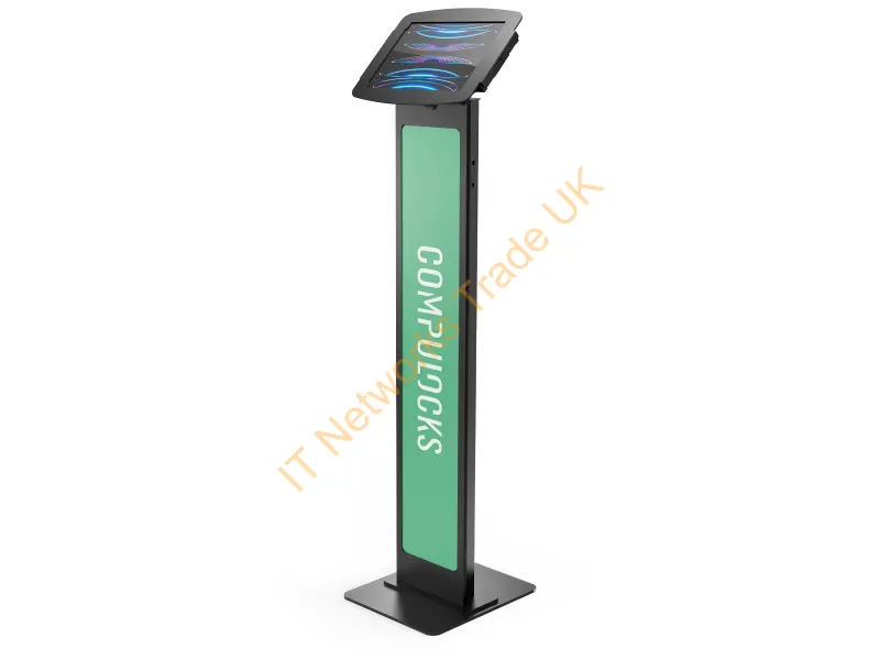 140B211SENB - Compulocks iPad Pro 11" (1-4th Gen) Space Enclosure Brandable Floor Stand Black