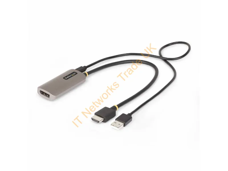148B-HDMI-DP-8K - Startech.Com 148B-Hdmi-Dp-8K Video Cable Adapter 11.8" (0.3 M) Hdmi Type A (Standard) Displayport Black, Silver