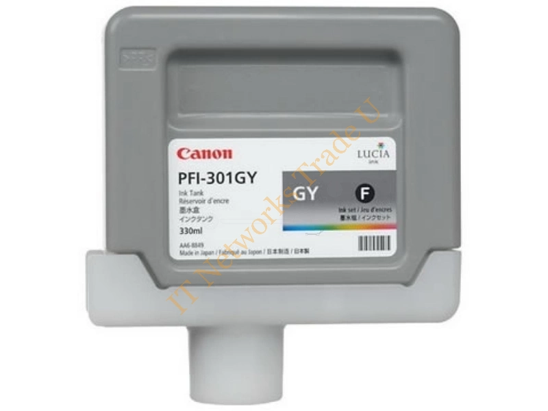 Canon 1495B001 (PFI-301 GY) Ink cartridge gray, 330ml Printer