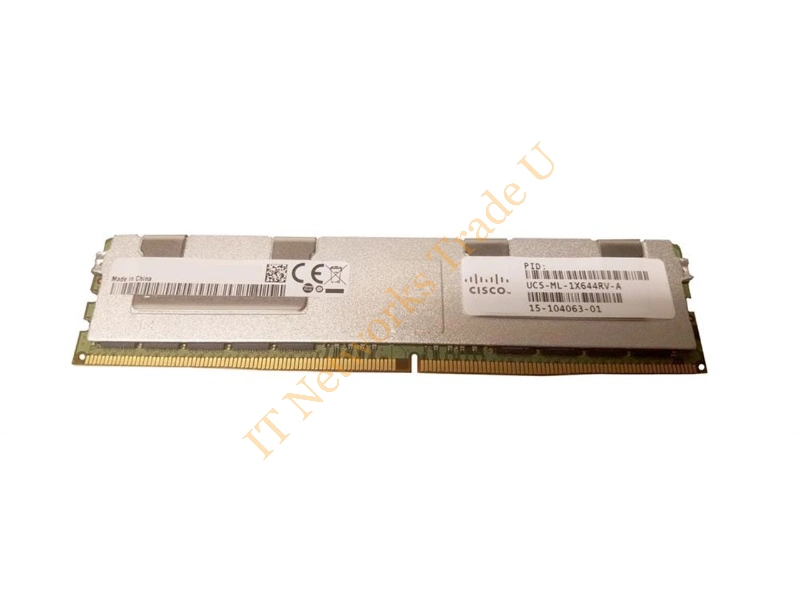 15-104063-01 Cisco 64GB DDR4-2400MHz PC4-19200 ECC Registered CL17 288-Pin Load Reduced DIMM 1.2V Quad Rank Memory Module Server Memory