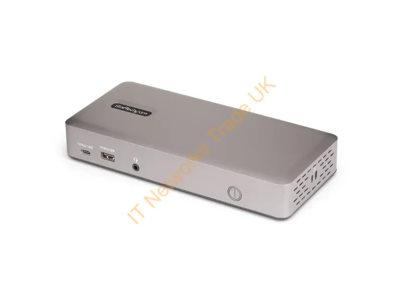 150UE-USB4DOCKTRIPLE - StarTech.com Triple-Monitor USB4 Docking Station, 4K 60Hz HDMI or DisplayPort, 100W Laptop Charging, 2.5GbE, USB-C Multi-Monitor Dock, Driverless
