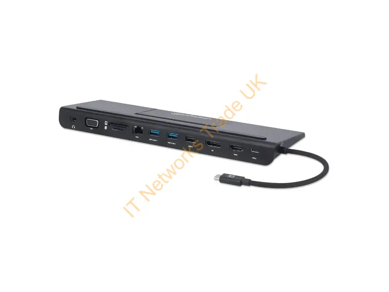 153478 - Manhattan 153478 Laptop Dock/Port Replicator Wired Usb 3.2 Gen 1 (3.1 Gen 1) Type-C Black