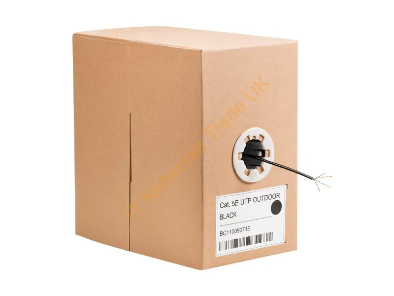 15396 - Monoprice 15396 Networking Cable Black 12000" (304.8 M) Cat5E U/Utp (Utp)