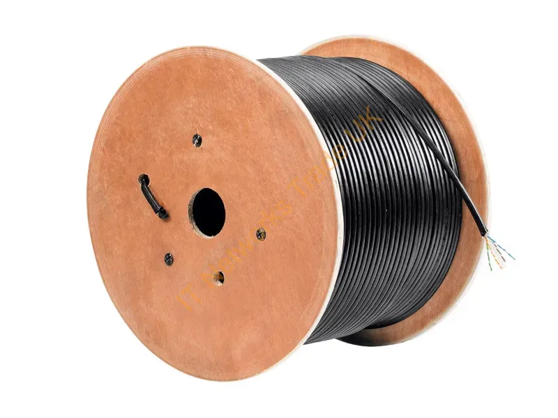 15398 - Monoprice 15398 Networking Cable Black 12000" (304.8 M) Cat6 U/Utp (Utp)
