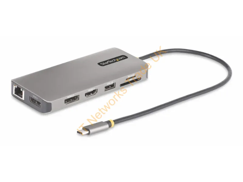 154B-USBC-MULTIPORT - Startech.Com 154B-Usbc-Multiport Laptop Dock/Port Replicator Wired Usb 3.2 Gen 1 (3.1 Gen 1) Type-C Gray